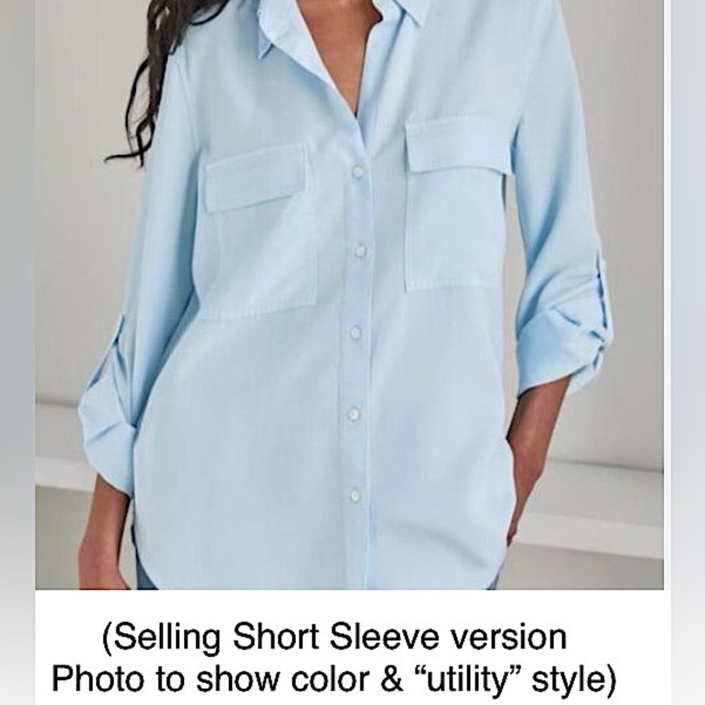 EUC ARITZIA BABATON SHORT SLEEVE UTILITY SHIRT,  S